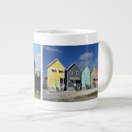Taza De Café Gigante Coloridas Casas Insulares de Dauphin, Alabama