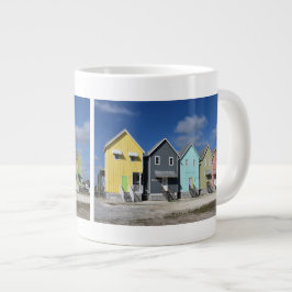 Taza De Café Gigante Coloridas Casas Insulares de Dauphin, Alabama Giga
