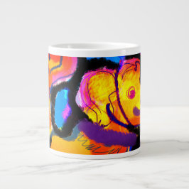 Taza De Café Gigante Colorido recuperador de oro