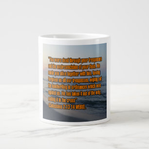 Taza De Café Gigante Colosenses 2:13-14 WEBU Mug