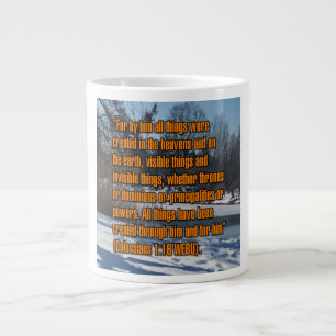 Taza De Café Gigante Colossian 1:16 WEBU Mug