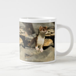Taza De Café Gigante Comadreja Alerta