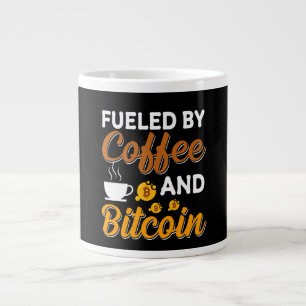 TAZA DE CAFÉ GIGANTE COMBUSTIBLE CON CAFÉ Y CAFÉ DE BITCOIN