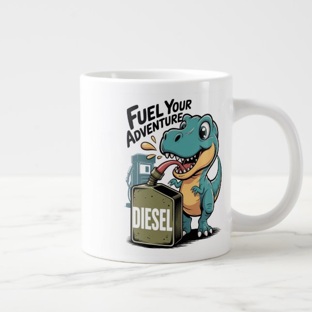 Taza De Café Gigante Combustible tu aventura (Derecha)