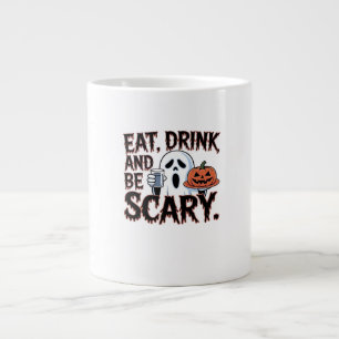 Taza De Café Gigante Come Bebe Sé Espantoso Halloween Calabaza Creativo