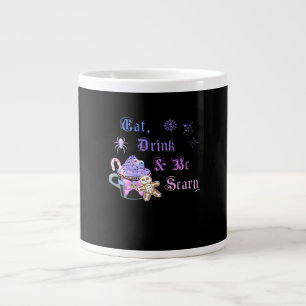 Taza De Café Gigante Come Bebe Y Sé Espantoso Hexmas Estilo Genial Únic