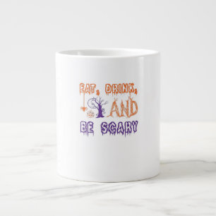 Taza De Café Gigante Come Bebe Y Sé Fúnebre Divertido Moderno