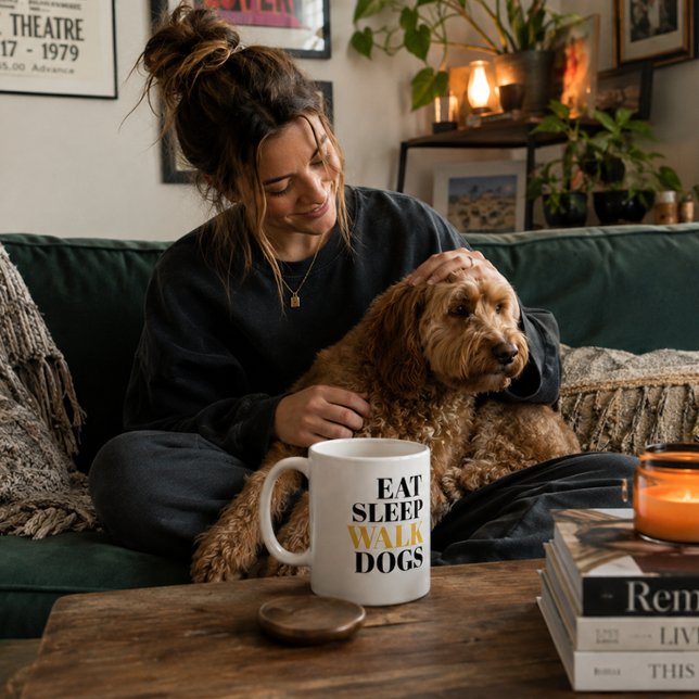 Taza De Café Gigante Come Dormir Pasear Perros (Subido por el creador)