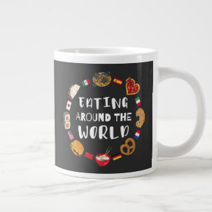 Taza De Café Gigante Comer alrededor del mundo