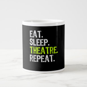 Taza De Café Gigante Comer el sueño después de la repetición de la actr
