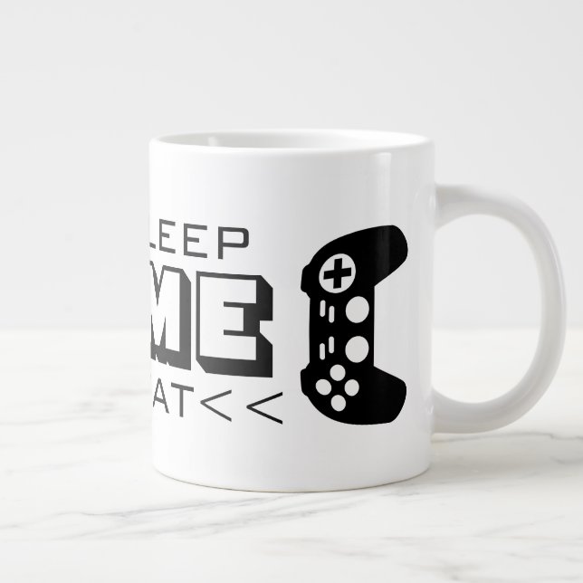 Taza De Café Gigante Comer Juego de Sueño Repetir divertido tamaño jumb (Derecha)
