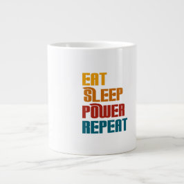 Taza De Café Gigante Comer la repetición de la potencia del sueño diver