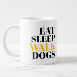 Taza De Café Gigante Comer perros de la caminata del sueño