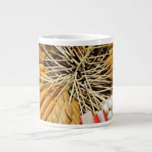 Taza De Café Gigante comida callejera de un mercado asiático