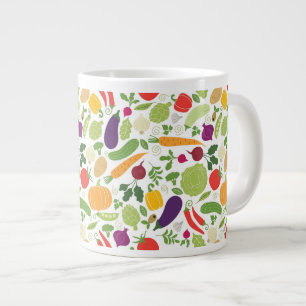Taza De Café Gigante Comida en un fondo blanco
