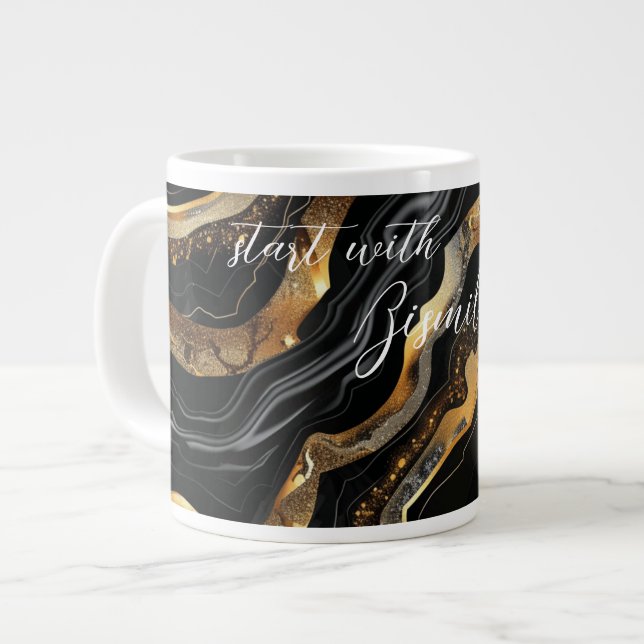 Taza De Café Gigante Comienza con Bismillah (Izquierda)