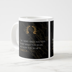 Taza De Café Gigante Cómo lo soportas - Cita de la filosofía estoica de