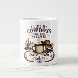 Taza De Café Gigante Como Mis Vaqueros Como Mi Café