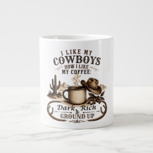 Taza De Café Gigante Como Mis Vaqueros Como Mi Café