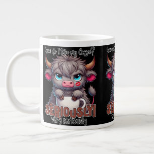 Taza De Café Gigante ¿Cómo Tomo Mi Café? Enserio Muy Enserio
