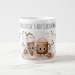 Taza De Café Gigante Compañeros de cacao animados traen alegría a la te