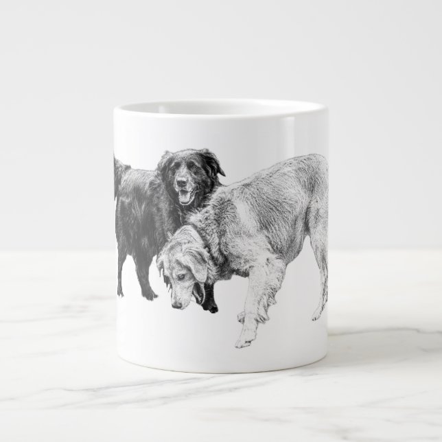 Taza De Café Gigante Compañeros en la luz del otoño (Frente)