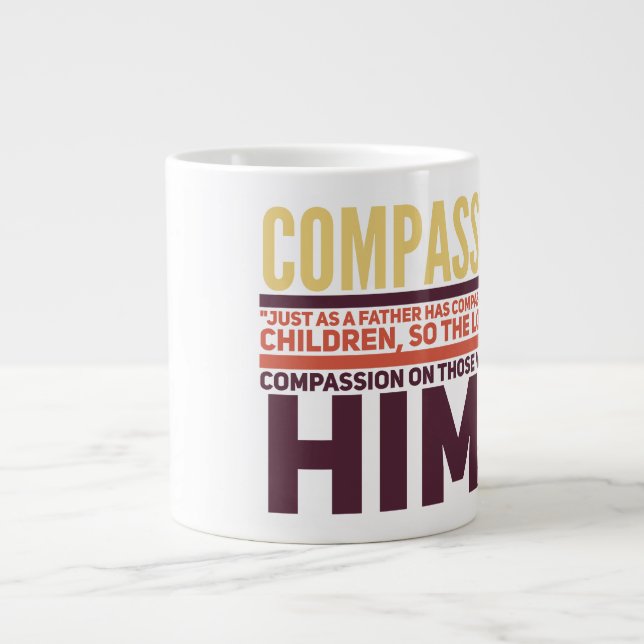 Taza De Café Gigante Compasión - Jumbo Mug (Frente)
