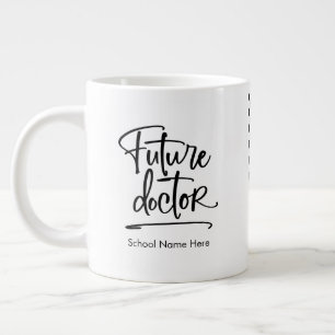 Taza De Café Gigante Comprobación personalizada de Médicos futuros