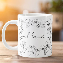 Taza de café gigante con cita personalizada para m