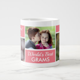Taza De Café Gigante Con Collage De Fotos De Los M