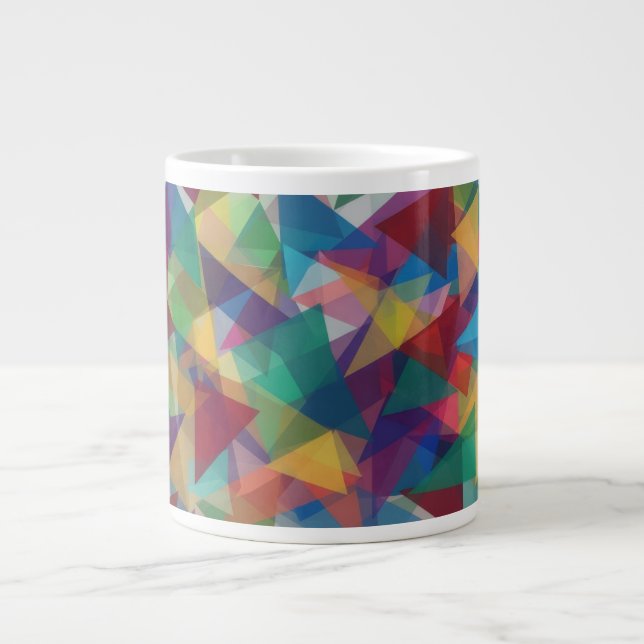 Taza De Café Gigante Con forma de triángulo (Frente)