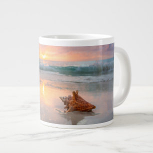 Taza De Café Gigante Conch Shell en la playa  Jamaica