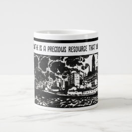 Taza De Café Gigante Concienciación sobre la contaminación del aire Reg