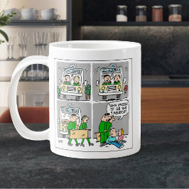 Taza De Café Gigante Conductor de ambulancia o paramédico