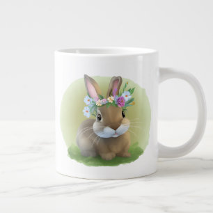 Taza De Café Gigante Conejito de Pascua lindo para un estado de ánimo p