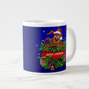 Taza De Café Gigante Conejo de navidades