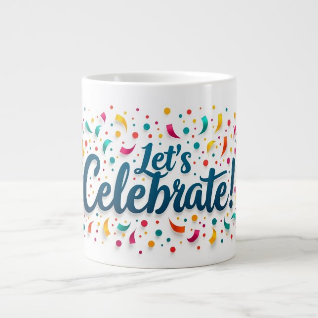 Taza De Café Gigante Confetti Explosion Mug (Frente)