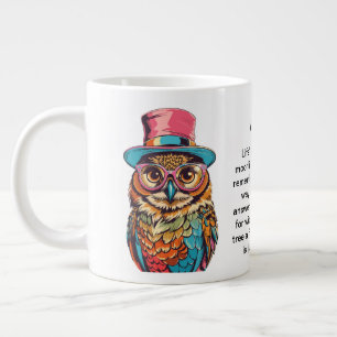 Taza De Café Gigante Consejos divertidos de un búho