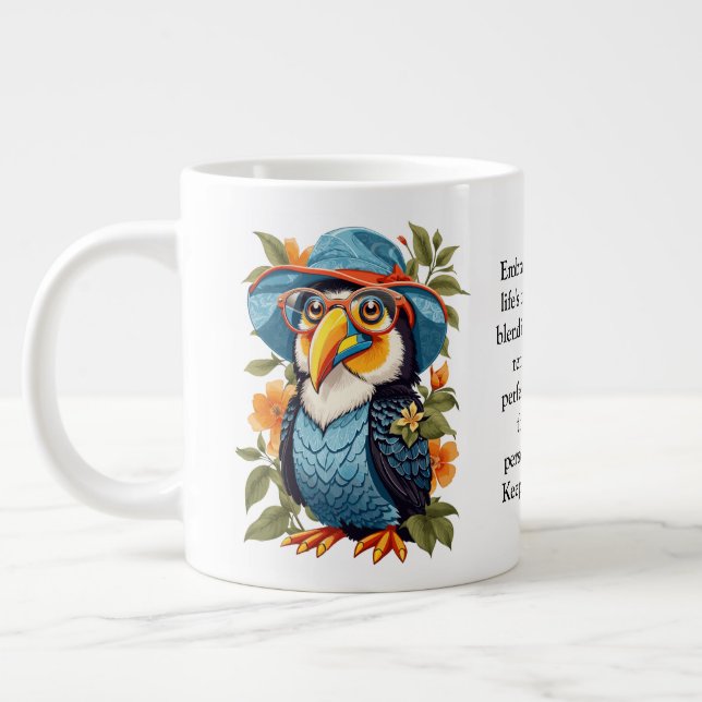 Taza De Café Gigante Consejos divertidos de un turista (Izquierda)