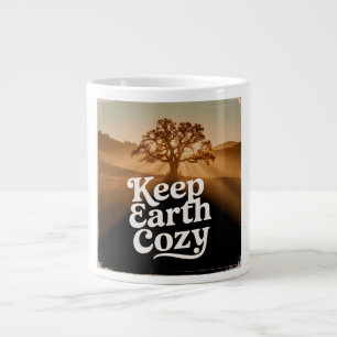Taza De Café Gigante Conservar la vida de árbol acogedor de la Tierra E