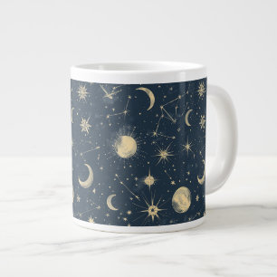 Taza De Café Gigante Constelación celeste - Noche estrellada (3)
