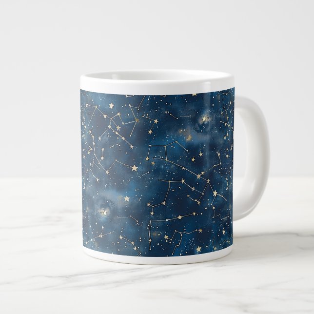 Taza De Café Gigante Constelación celeste - Noche estrellada (6) (Derecha)