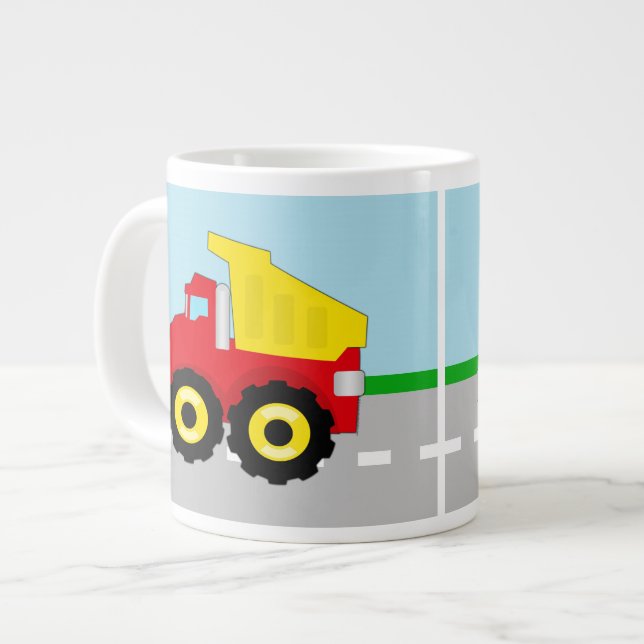 Taza De Café Gigante Construcción Dumptruck de los niños (Izquierda)