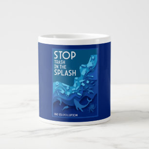 Taza De Café Gigante Contaminación del mar final