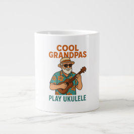 Taza De Café Gigante Cool Grandpas Play Ukulele Coffee Mug