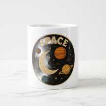 Copa con diseño espacial