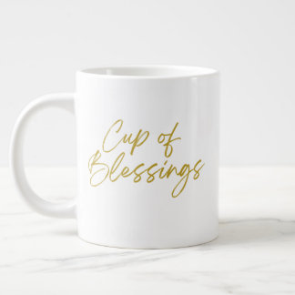 Taza De Café Gigante Copa de Bendiciones Jumbo 20 oz Mug