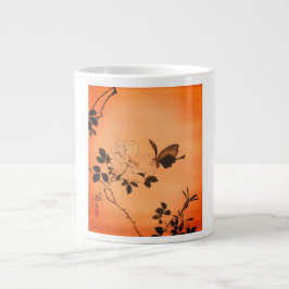 TAZA DE CAFÉ GIGANTE COPA DE ESRESSO CON MARIPOSAS JAPONESAS