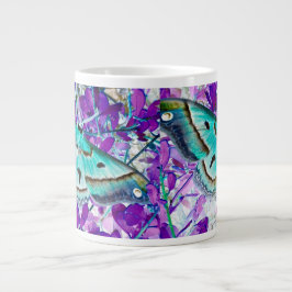 Taza De Café Gigante Copa de Mariposa Azul