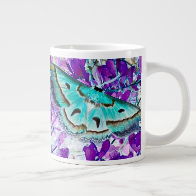 Taza De Café Gigante Copa de Mariposa Azul (Derecha)